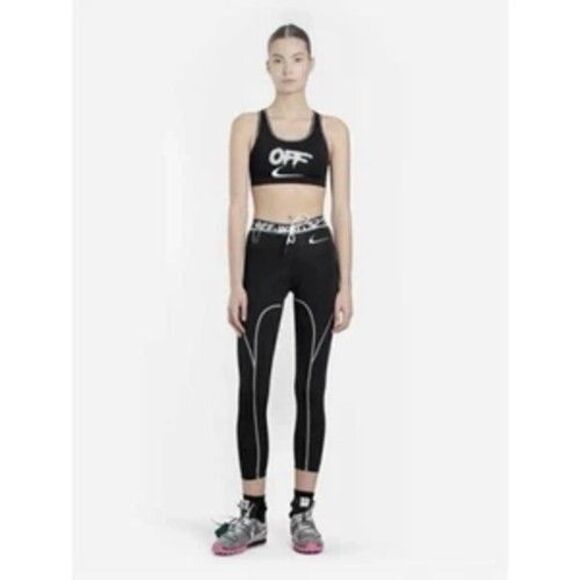 Nike x OFF WHITE Edition NRG RU Pro Sport 7/8 Leggings Mid-Rise Pants, Size S - Picture 1 of 14